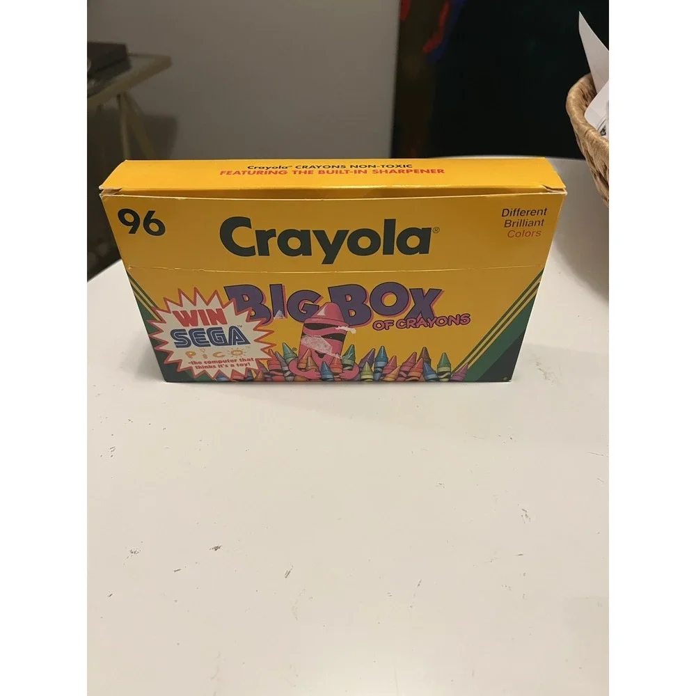 Crayola Vintage 1994 96ct Crayons with Built-in Sharpener Binney & Smith USA
